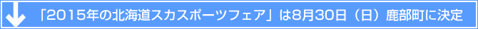 北海道スカイスポーツフェアの開催は8月30日（日）道南の鹿部町（鹿部飛行場）に決定